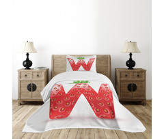 Capital W Strawberry Bedspread Set