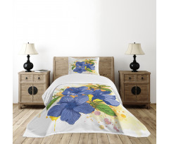 Hibiscus Exotic Art Bedspread Set