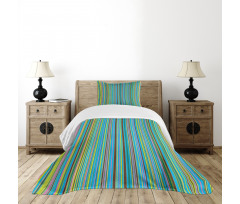 Retro Thin Stripes Bedspread Set