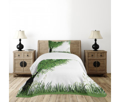 Tree Grass Summer Bedspread Set