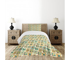 Surreal Puzzle Shape Bedspread Set