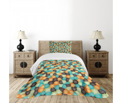 Vibrant Toned Circles Bedspread Set