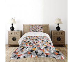 Polygonal Modern Art Bedspread Set