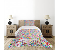 Abstract Vivid Motif Bedspread Set