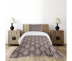 Wildflowers Leaves Curls Bedspread Set