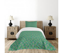 Peafowl Bohemian Design Bedspread Set