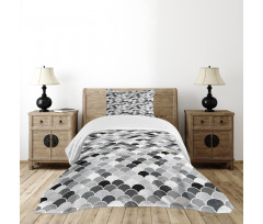 Squama Motif and Scales Bedspread Set