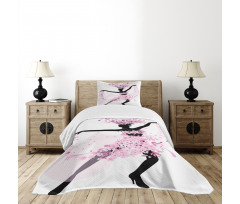 Woman Dancing Latino Bedspread Set