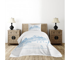 Cruise Liner Boat Travel Bedspread Set