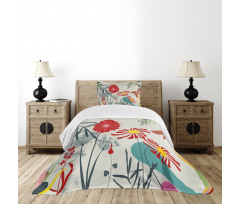 Dandelions Garden Botany Bedspread Set