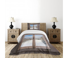 Winter Season Scene Bedspread Set