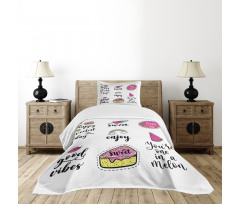 Happy Sweetest Day Bedspread Set