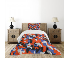Abstract Paint Splashes Bedspread Set