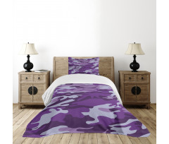 Purple Toned Waves Bedspread Set