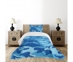 Aquatic Abstract Bedspread Set