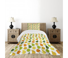 Apple Pears Fresh Garden Bedspread Set