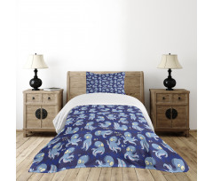 Cartoon Style Wildlife Bedspread Set