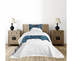 Abstract Marine Pattern Bedspread Set