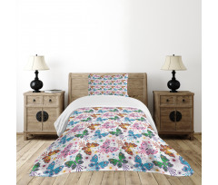 Floral Vibrant Ethnic Bedspread Set