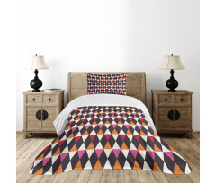 Rhombus Vintage Shape Bedspread Set