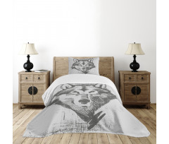 Detailed Sketch Canine Bedspread Set