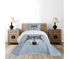 Detailed Canine Expression Bedspread Set