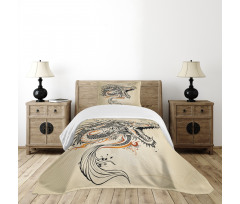 Doodle Creature Bedspread Set