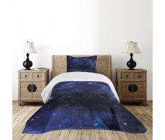 Abstract Stars and Nebula Bedspread Set