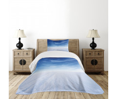 Snowy Mountain Photography Bedspread Set