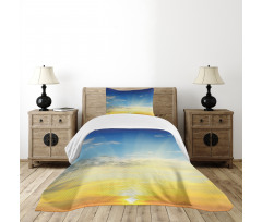 Sun Rays Above Horizon Bedspread Set