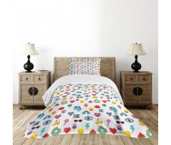 Pop Art Style Watermelon Bedspread Set