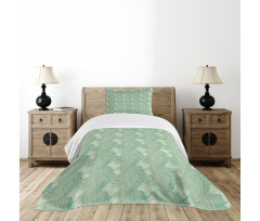 Lace Style Butterflies Bedspread Set