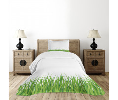 Fresh Grass Lawn Garden Bedspread Set