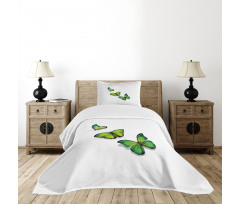 Spring Butterfly Bedspread Set