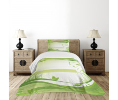 Abstract Fresh Nature Bedspread Set