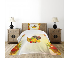 Cornucopia and Poultry Bedspread Set