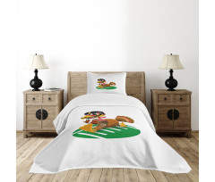 American Football Bird Bedspread Set