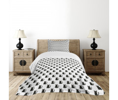 Abstract Modern Monochrome Bedspread Set