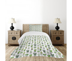 Latino Foliage Pattern Bedspread Set