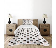 Foliage Silhouettes Bedspread Set