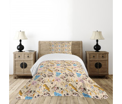 Musician Mascots Bedspread Set