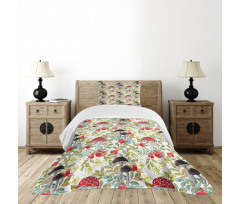 Dogrose and Amantia Bedspread Set