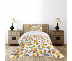 Fal Season Leaves Bedspread Set