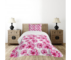 Abstract Peonies Bedspread Set