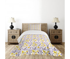 Yellow Wildflowers Bedspread Set