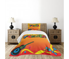 Latino Themed Party Bedspread Set