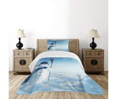 Wintry Land Snowy Cold Bedspread Set