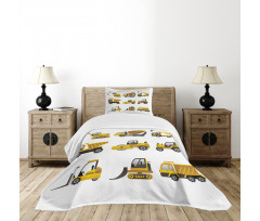 Big Vehicles Art Bedspread Set