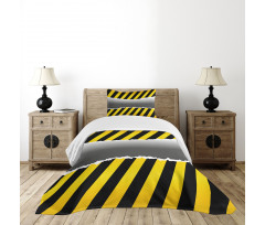 Work Site Caution Bedspread Set