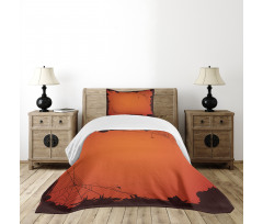 Grunge Scary Frame Bedspread Set